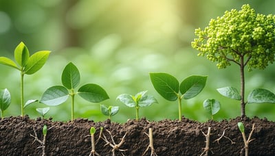 Sustainability consulting newsletter signup illustration